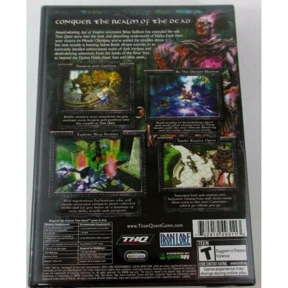 Expansion Pack for Titan Quest: Immortal Throne PC 2007 New Sealed Game - Picture 2 of 2